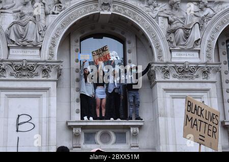 Black Lives Matter Vauxhall to Whitehall March, London, Vereinigtes Königreich, 07. Juni 2020. Quelle: Alamy News Stockfoto