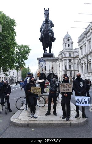 Black Lives Matter Vauxhall to Whitehall March, London, Vereinigtes Königreich, 07. Juni 2020. Quelle: Alamy News Stockfoto