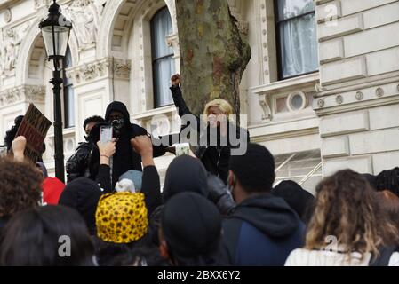 Black Lives Matter Vauxhall to Whitehall March, London, Vereinigtes Königreich, 07. Juni 2020. Quelle: Alamy News Stockfoto