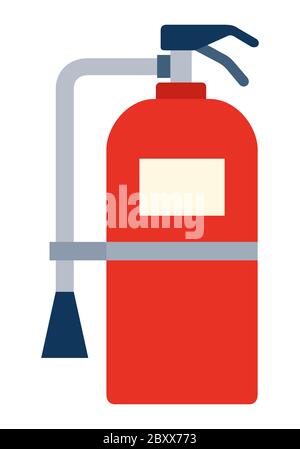 Feuerlöscher Boot Safety Kit Vektor-Symbol flach isoliert. Stock Vektor