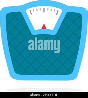 Skaliert Vektor flaches Material Design isoliertes Objekt auf weißem Hintergrund. Stock Vektor