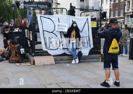 Black Lives Matter Vauxhall to Whitehall March, London, Vereinigtes Königreich, 07. Juni 2020. Quelle: Alamy News Stockfoto