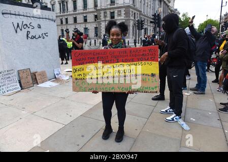 Black Lives Matter Vauxhall to Whitehall March, London, Vereinigtes Königreich, 07. Juni 2020. Quelle: Alamy News Stockfoto