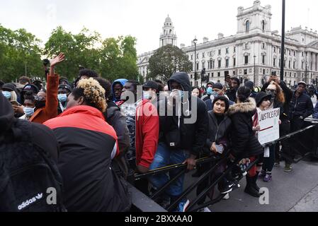 Black Lives Matter Vauxhall to Whitehall March, London, Vereinigtes Königreich, 07. Juni 2020. Quelle: Alamy News Stockfoto