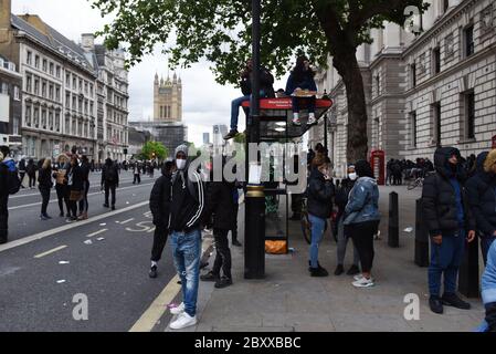 Black Lives Matter Vauxhall to Whitehall March, London, Vereinigtes Königreich, 07. Juni 2020. Quelle: Alamy News Stockfoto