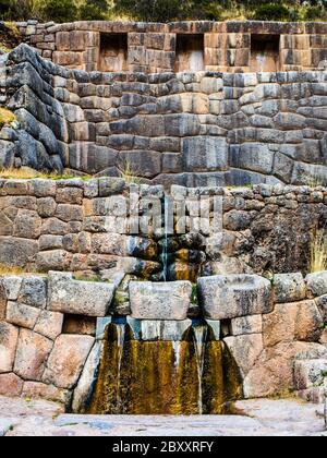 Inka-Bad - Tambomachay bei Cusco (Peru) Stockfoto