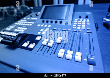 Audio Sound Mixer Stockfoto