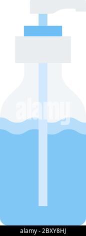 Flüssigseife Spender Vektor-Symbol flach isoliert Stock Vektor
