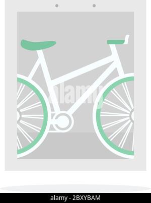 Fahrrad Banner Vektor flach isoliert Stock Vektor