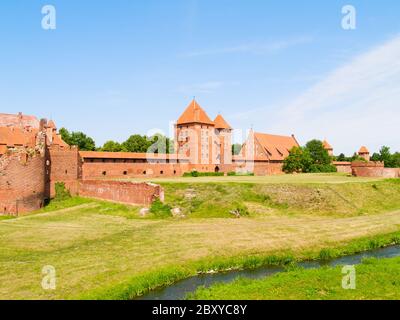 Mittelalterliche Burg in Marienburg Stockfoto