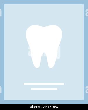 Zahnarzt Zertifikat Vektor-Symbol flach isoliert Stock Vektor