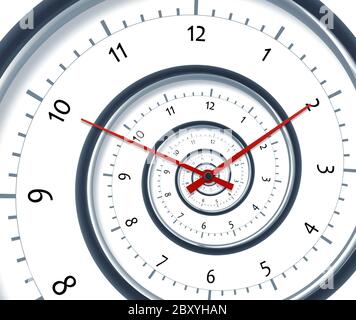 Zeitspirale Stockfoto