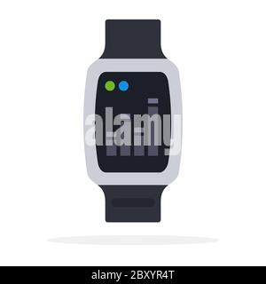 Fitness Smart Watch Moderne flache Vektor-Symbol. Stock Vektor