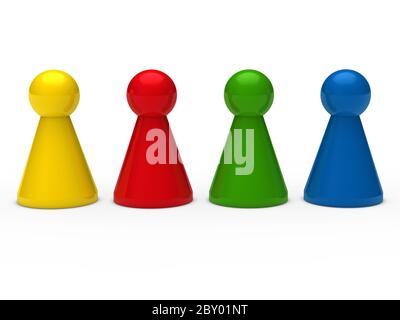 3D Spiel Figur Stockfoto