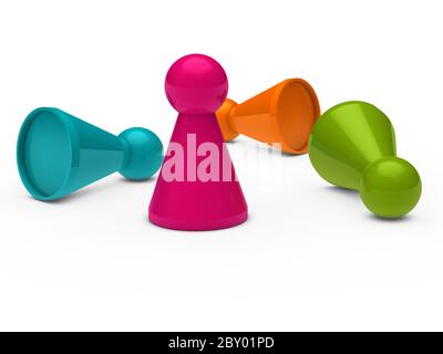 3D Spiel Figur Stockfoto