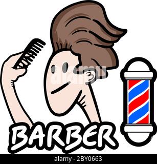 Mann, Friseur Stock Vektor