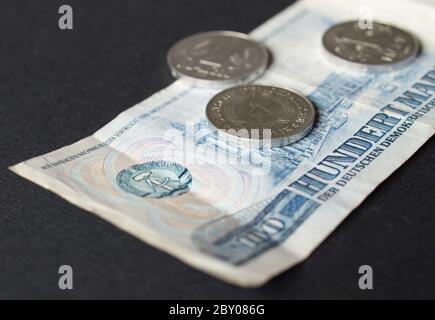 DDR-banknote Stockfoto