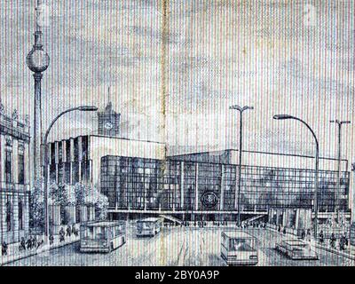 DDR-banknote Stockfoto