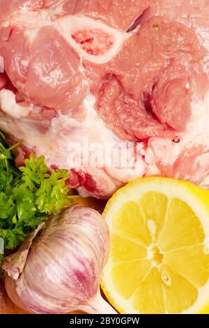 Rohes Fleisch Stockfoto