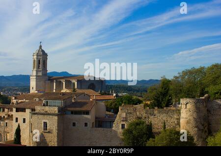 Altstadt von Girona, Spanien Stockfoto