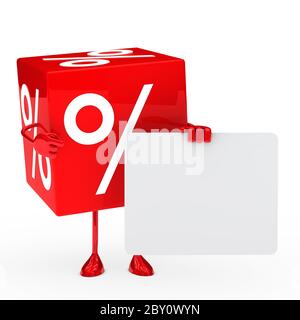 Rot Verkauf cube Stockfoto