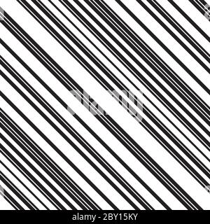 Nahtloses Muster mit schrägen schwarzen Linien Stock Vektor