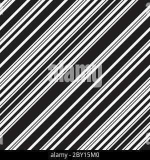 Nahtloses Muster mit schrägen schwarzen Linien Stock Vektor