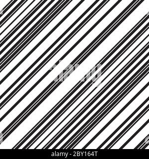 Nahtloses Muster mit schrägen schwarzen Linien Stock Vektor