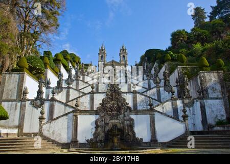 Portugiesischer Schrein des Guten Jesus vom Berg Stockfoto