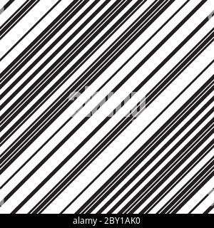 Nahtloses Muster mit schrägen schwarzen Linien Stock Vektor