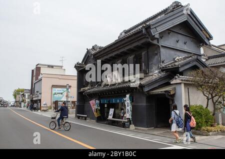 Menschen in der Straße von Kawagoe, Saitama, Japan Stockfoto