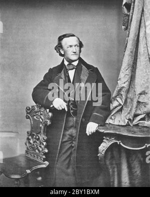 Richard Wagner (1813-1883) - Franz Hanfstaengl, um 1860 Stockfoto