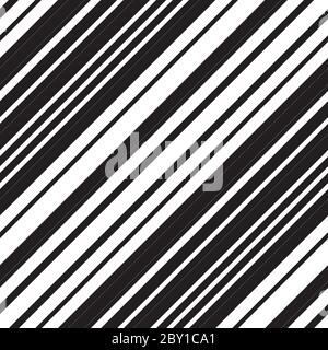 Nahtloses Muster mit schrägen schwarzen Linien Stock Vektor