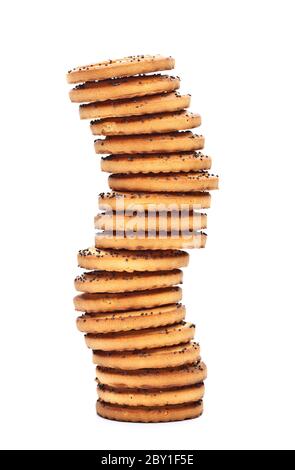 Shortbreads Cookies Turm Stockfoto