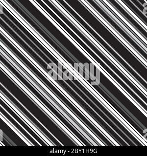 Nahtloses Muster mit schrägen schwarzen Linien Stock Vektor
