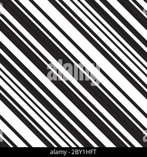 Nahtloses Muster mit schrägen schwarzen Linien Stock Vektor