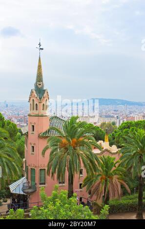 Park Güell, Barcelona, Spanien Stockfoto