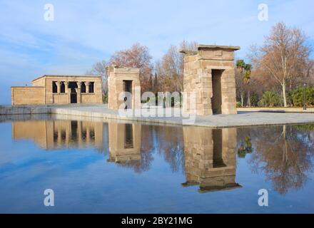 Temple Debod, Madrid, Spanien Stockfoto