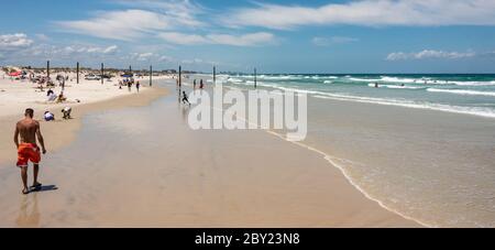 Blick auf Daytona Beach vom Ponce Inlet in Volusia County, Florida. (USA) Stockfoto