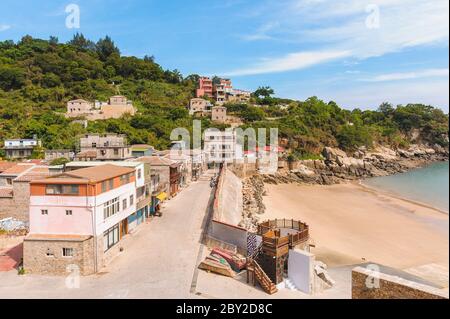 Jinsha Dorf auf der Insel Matsu, Taiwan Stockfoto