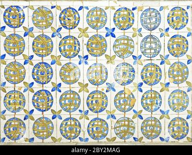 Hintergrund alter Kacheln Stockfoto