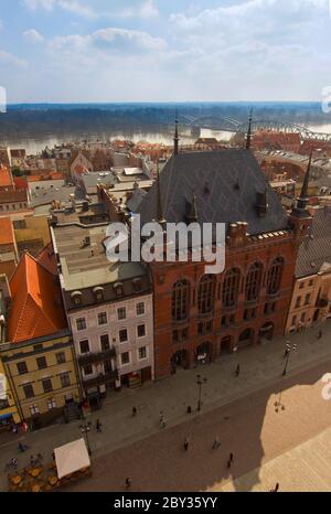 Artus Court, Marktplatz Torun, Polen Stockfoto