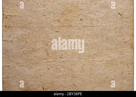 Alte gelbe Bastelpapier Hintergrund Stockfoto