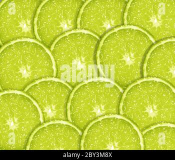 Scheibe frische Limette Stockfoto