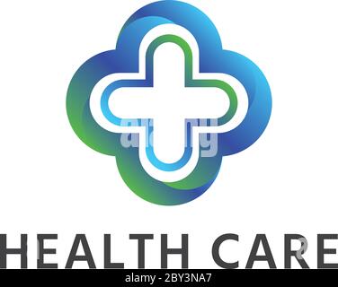 Abstraktes Kreuz Medical Health Care Logo-Symbol. vektor-Illustration Stock Vektor