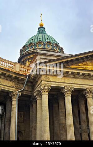 Kasaner Kathedrale oder Kasanskiy Kafedralniy Sobor Stockfoto