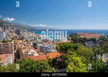 Panorama von Monaco Stockfoto