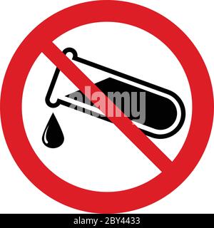 Keine Chemikalien. Chemikalien frei Vektor Zeichen. Kein GVO-Vektor-Symbol. Der rote Kreis, der das Verbot Stock Vektor