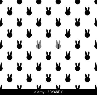 Hintergrund mit Kaninchen. Kaninchen nahtlose Muster Vektor Stock Vektor