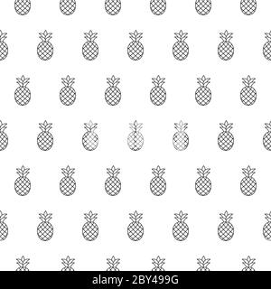 Ananas Muster nahtlos. Sommer VEKTOR TEXTUR, TAPETE Stock Vektor